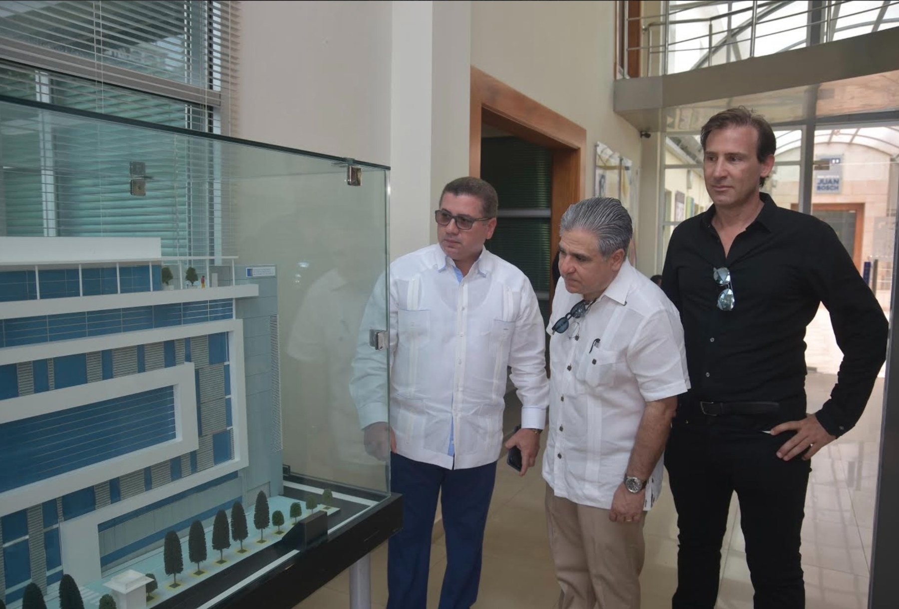 Nicolas Delrieu during a business and real estate visit